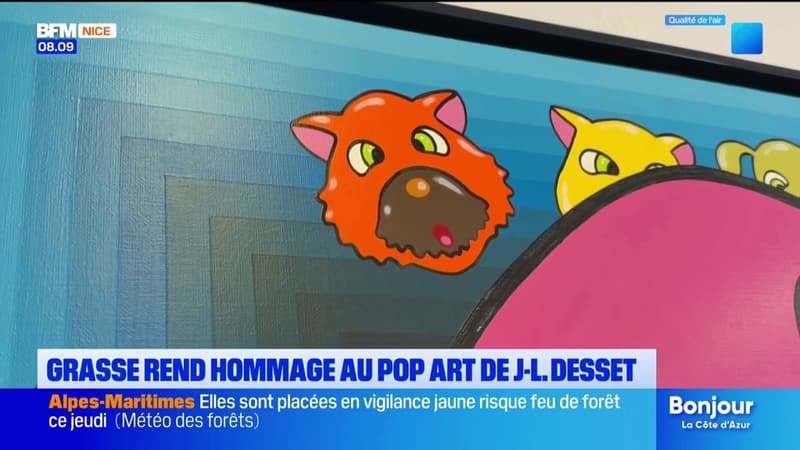 Grasse : la ville rend hommage au pop art de l'artiste Jean-Luc Desset