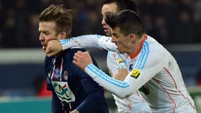 Joey Barton face à David Beckham