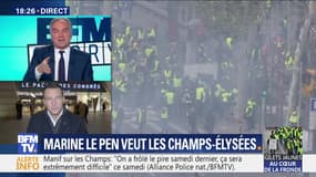 "Marine Le Pen n'ira pas sur les Champs-Élysées, parce qu'elle n'a pas souhaité de récupération politique", Jean-Lin Lacapelle