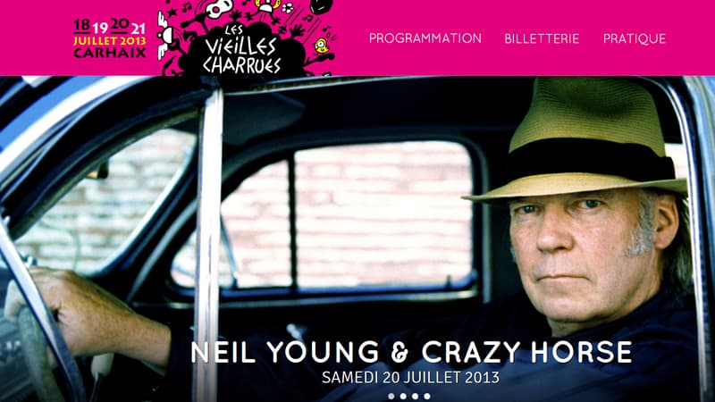 La venue de Neil Young, qui sera accompagné de son groupe historique Crazy Horse, représente l'accomplissement d'un vieux rêve pour le festival breton.