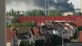 Incendie à proximité de Villejuif - Témoins BFMTV