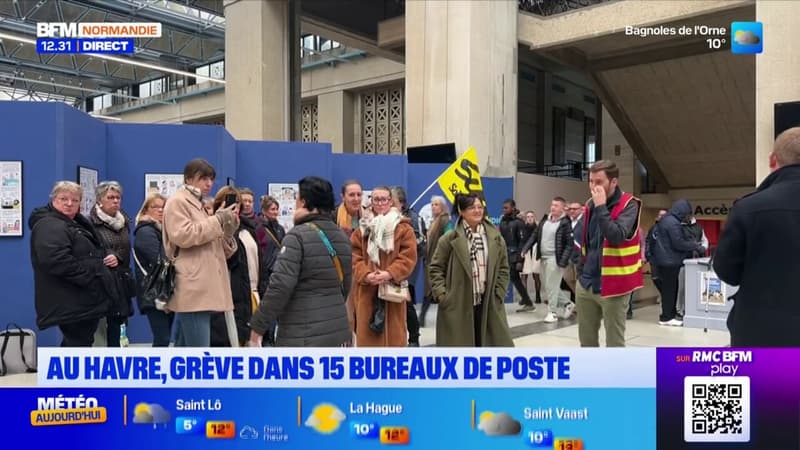 Conditions de travail et incivilités: 15 bureaux de poste en grève au Havre