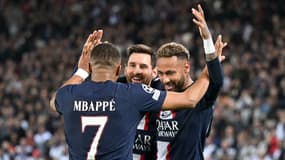 Messi, Neymar et Mbappé.