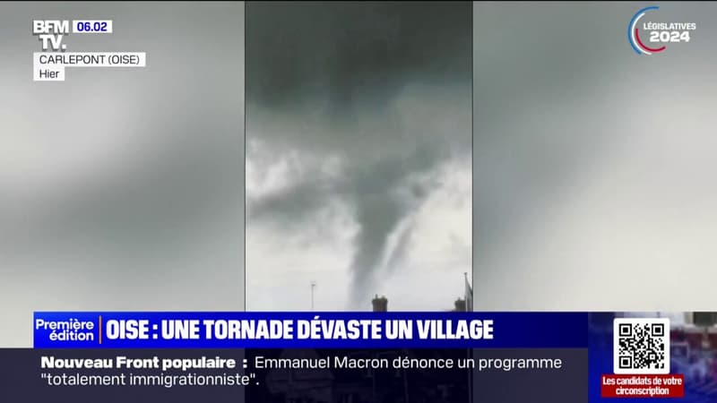 Une tornade dévaste un village dans l'Oise
