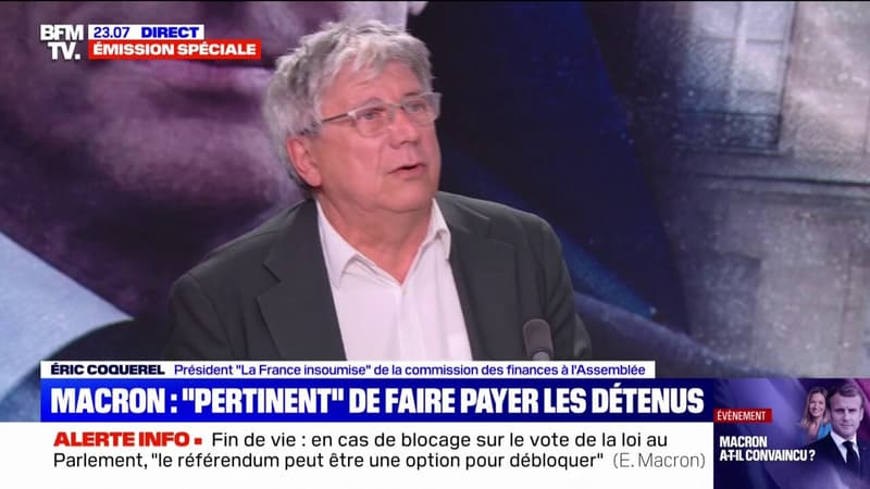 Surpopulation carcérale: Éric Coquerel (LFI) indique que les propos d'Emmanuel Macron sont 