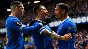 Célébration Glasgow Rangers