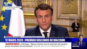 Le Covid, il y a un an: les premières annonces d'Emmanuel Macron le 12 mars 2020
