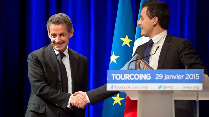Gérald Darmanin avec Nicolas Sarkozy
