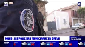 Paris: les policiers municipaux en grève