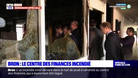 Lyon: Gabriel Attal au centre des finances incendié