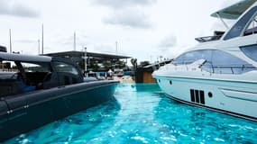 La marina artificielle du Grand Prix de Miami de Formule 1, le 4 mai 2022