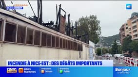 Incendie dans l'est de Nice : des dégâts très importants au réveil