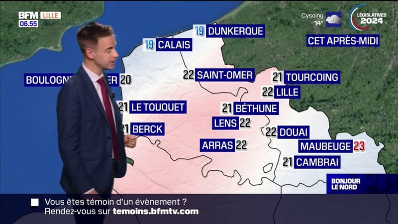 Météo Nord-Pas-de-Calais: un jeudi très nuageux, jusqu'à 23°C prévus à Maubeuge