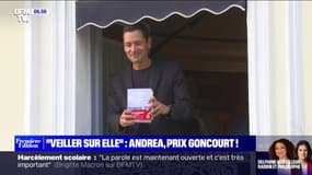 Prix Goncourt 2023: les images de la victoire de Jean-Baptiste Andrea