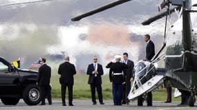 Barack Obama descendant de Marine One, le 26 mars.