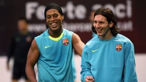 Ronaldinho et Lionel Messi en 2007