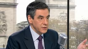 François Fillon, mardi matin, sur le plateau de BFMTV