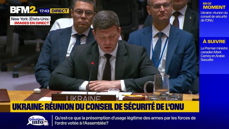 "Contrairement à Poutine, l'Ukraine ne mène pas cette guerre par fantaisie géopolitique", estime l'Ukraine à l'ONU