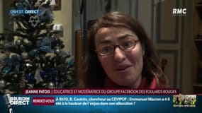 "Jusqu'à quand le président pourra donner et enfin ils diront 'd'accord'?" s'interroge la modératrice du groupe Facebook des "foulards rouges"
