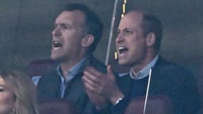 Le prince William assiste à Aston Villa-Olympiacos (2-4, Conference League), le 2 mai 2024
