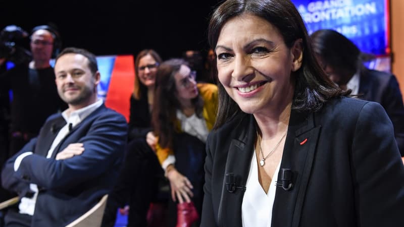 Anne Hidalgo, à droite, et David Belliard, à gauche.