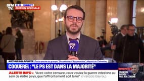 Arthur Delaporte (Socialistes et Apparentés): "Si aujourd'hui nous ne censurons pas, c'est un sursis pour François Bayrou"