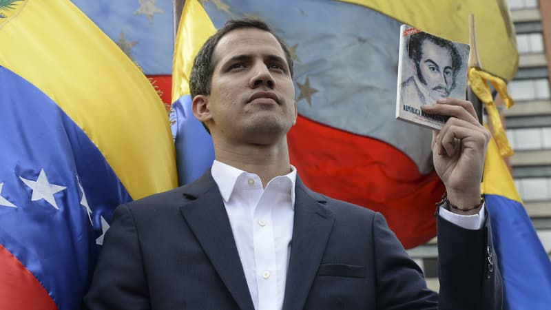 L'opposant Juan Guaido s'est autoproclamé président par interim du Venezuela le 23 janvier 2019