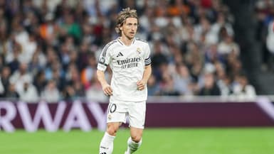 Luka Modric lors du match Real Madric-AC Milan (1-3, Ligue des champions), le 5 novembre 2024