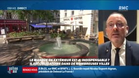 Le port du masque en extérieur est-il encore indispensable ?  Pour Yann Galut, maire de Bourges, "pour qu'une mesure soit acceptée socialement, il faut qu'elle soit comprise. On était arrivés au bout de la logique"