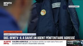 DOCUMENT BFMTV - Le témoignage d'Azzedine, animateur sportif à la prison d'Aix-Luynes venu en aide à un collègue victime de multiples coups de ciseaux de la part d'un détenu