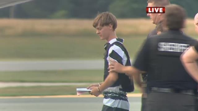 Dylann Roof lors de son arrestation, le 19 juin.