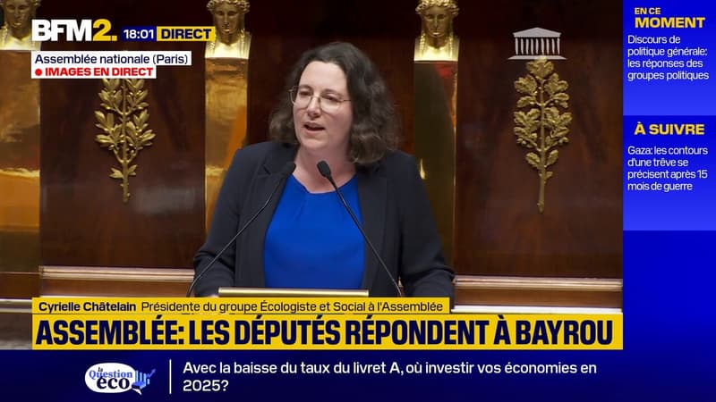 Le groupe écologiste répond au discours du Premier ministre