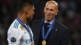 Casemiro et Zinedine Zidane