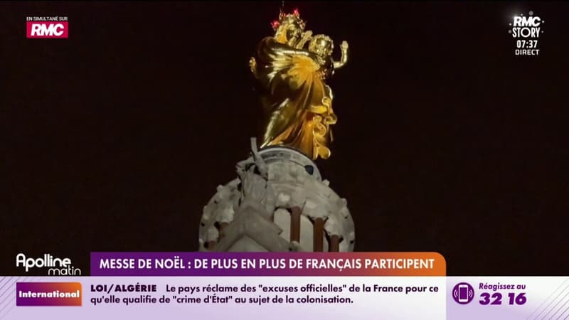 Messe de Noël : De plus en plus de Français participent