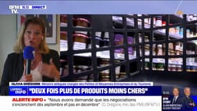 Olivia Grégoire, ministre déléguée au Commerce, sur l'inflation alimentaire: "Il n'y a pas les gentils [distributeurs] et les méchants [industriels]"