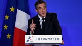 François Fillon lors de sa conférence de presse, le 6 février 2017 
