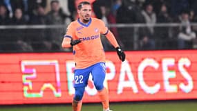 Ismaël Bennacer lors d'Angers-OM, le 9 février 2025 en Ligue 1
