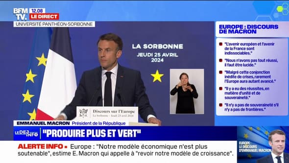 Emmanuel Macron: "Il faut mettre fin à l'Europe compliquée"