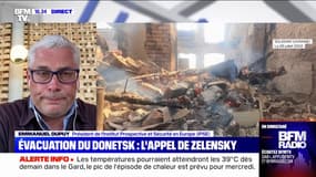 Guerre en Ukraine: Volodymyr Zelensky "veut absolument maintenir" Kramatorsk, "pour montrer que le Donbass n'est pas totalement tombé", analyse Emmanuel Dupuy