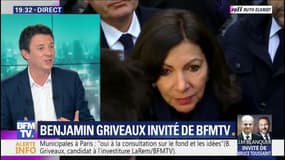 Municipales à Paris: pour Benjamin Griveaux, Anne Hidalgo "ne peut pas avoir de majorité"