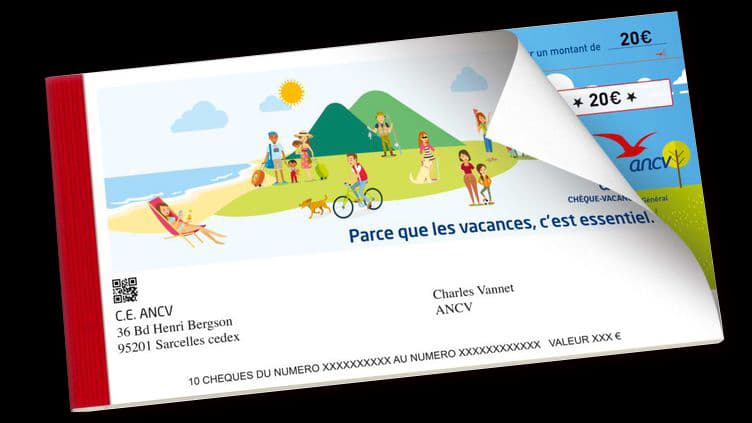 Un carnet de chèques-vacances en format papier (photo d'illustration).