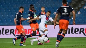 Kylian Mbappé lors du match MHSC-PSG, à Montpellier le 12 mai 2021
