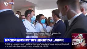 "Les nouvelles infirmières arrivent avec de meilleures conditions que nous": l'échange entre Emmanuel Macron et une infirmière