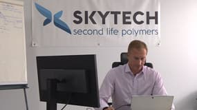 Skytech recycle les déchets en France et exporte ensuite sa résine dans le monde entier