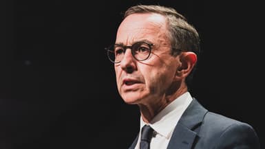 Bruno Retailleau à la Station F à Paris le 24 juin 2025