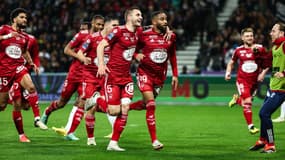 Le Stade Brestois à Toulouse, le 19 mai 2024 en Ligue 1