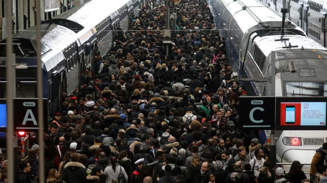 La Gare de Lyon, le mardi 3 avril 2018.