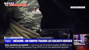 En pleine nuit, ce sniper ukrainien traque seul les soldats russes (document BFMTV)