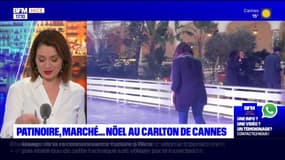 Cannes: une patinoire installée dans le jardin du Carlton pour Noël