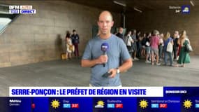 Le préfet de Région en déplacement pour un point sur la situation au lac de Serre-Ponçon